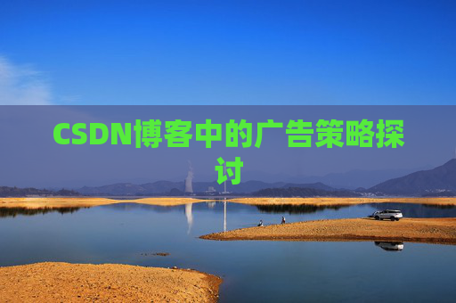 CSDN博客中的广告策略探讨